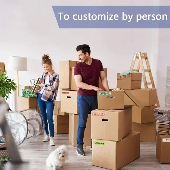 1920 Count Home Moving Labels, 32 Rolls Different Color Coding Labels 2-PACK - Picture 5 of 6